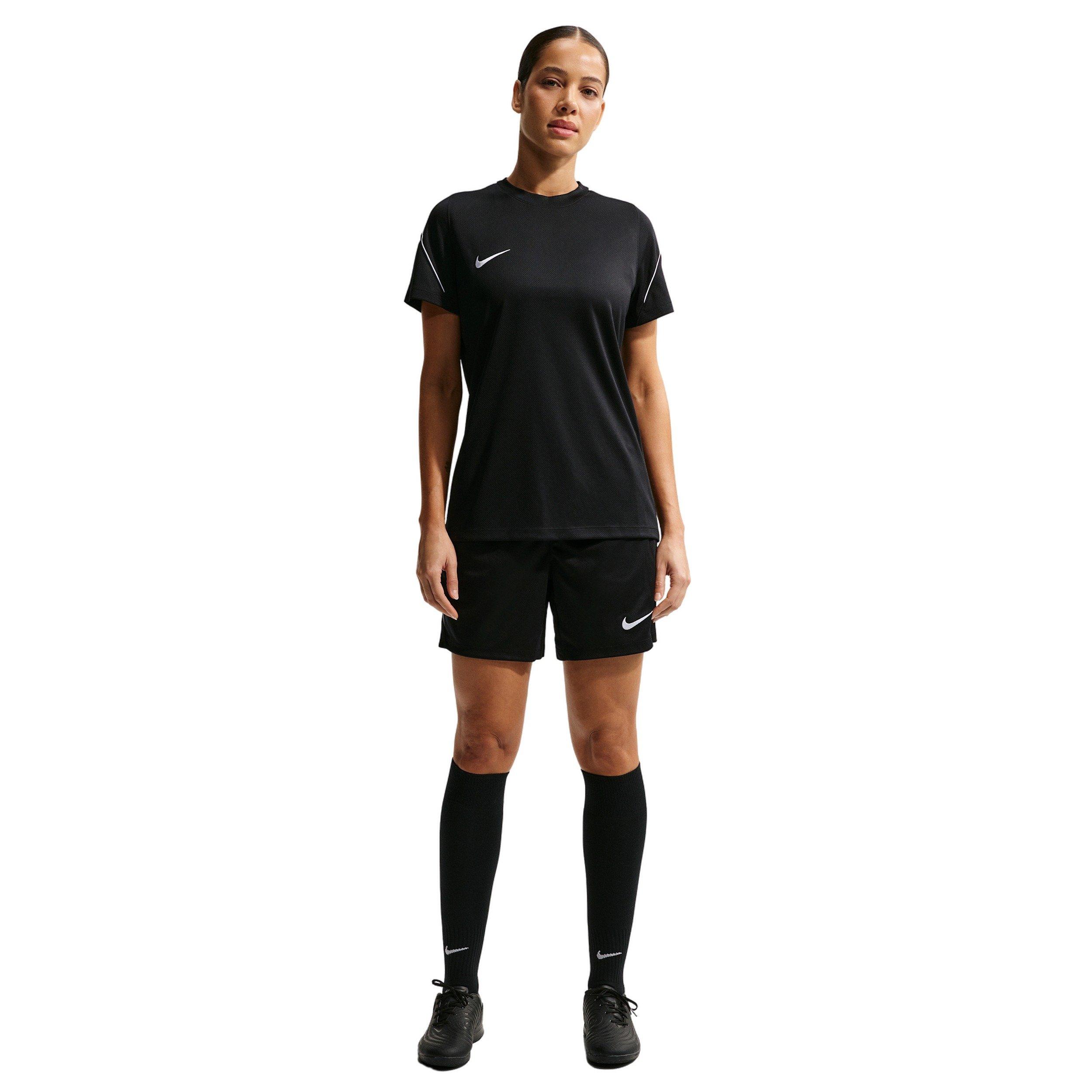 Nike Women' Strike Dri-FIT Soccer Short Sleeve Top - Black/White - BLACK/WHITE